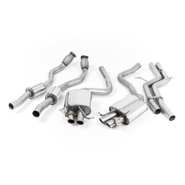 Audi RS5 B8 Coupe - Non-Resonated (Louder) Cat-Back Exhaust System - Uses OE Trims