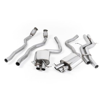 Audi RS5 B8 Coupe - Non-Resonated (Louder) Cat-Back Exhaust System (U.S Spec) - Uses OE Trims