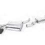 Audi S3 8P 3-door - Resonated (Quieter) Cat-Back Exhaust System with Ceramic Black Trims