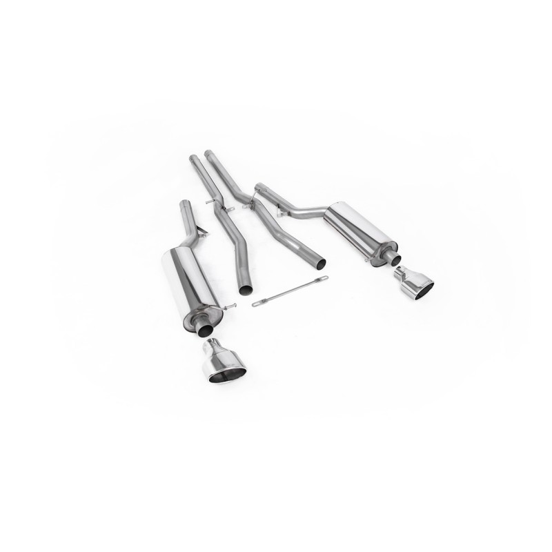 Audi RS6 C5 - Non-Resonated (Louder) Cat-Back Exhaust System with Polished Trims