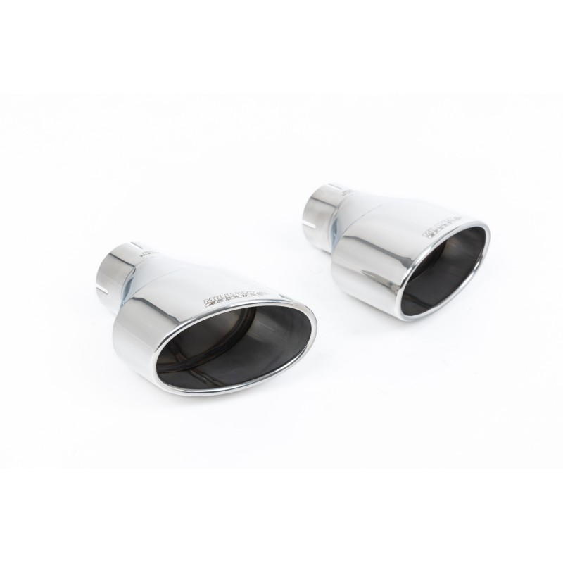 Audi S5 B8 (S tonic) - Resonated (Quieter) Cat-Back Exhaust System with Dual Polished Oval Tips