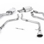 Audi S5 B8 (S tonic) - Race Non-Resonated (Louder) Cat-Back Exhaust System with Polished Oval Trims