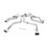 Audi S5 B8 (S tonic) - Race Non-Resonated (Louder) Cat-Back Exhaust System with Polished Oval Trims