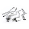 Audi RS6/RS7 C7 - Non-Resonated (Louder) Cat-Back Exhaust System - Uses OE Tips