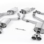 Audi S4 V6/S5 3.0 B8.5 Sportback - Resonated (Quieter) Cat-Back Exhaust System with Quad Outlet Polished Trims
