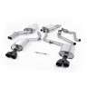 Audi S4 V6/S5 3.0 B8.5 Sportback - Resonated (Quieter) Cat-Back Exhaust System with Quad Outlet Ceramic Black Trims