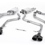 Audi S4 V6/S5 3.0 B8.5 Sportback - Cat-Back Race (Louder) Exhaust System with Quad Outlet Ceramic Black Trims