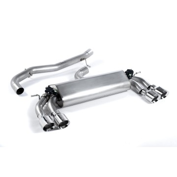 Audi S3 8V.2 - Non-Resonated (Louder) Cat-Back Exhaust System with Quad Round Polished Tips