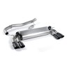 Audi S3 8V.2 - Non-Resonated (Louder) Cat-Back Exhaust System with Quad Oval Cerakote Black Trims