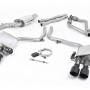 Audi S4 V6/S5 3.0 B8.5 - Valved & Resonated (Quieter) Cat-Back Exhaust System with Black Velvet Trims