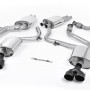 Audi S5 B8.5 Coupe/Cabriolet - Resonated (Quieter) Cat-Back Exhaust System with Quad Black Velvet Trims