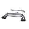 Audi S3 8V.2 Sportback - Non-Resonated (Louder) Cat-Back Exhaust System with Quad Round Cerakote Black Trims