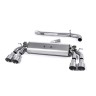 Audi S3 8V.2 Sportback - Non-Resonated (Louder) Cat-Back Exhaust System with Quad Round Titanium Trims