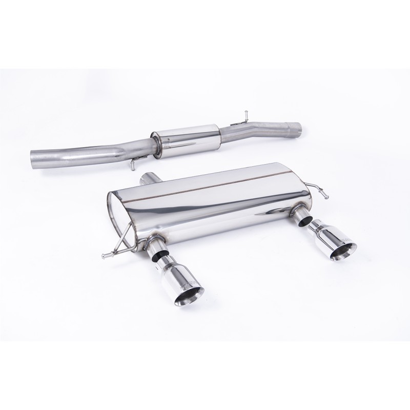 Audi TT MK1 225 Quattro - Resonated (Quieter) Cat-Back Race Exhaust System with Polished GT100 Trims (For the 225 Model Only)