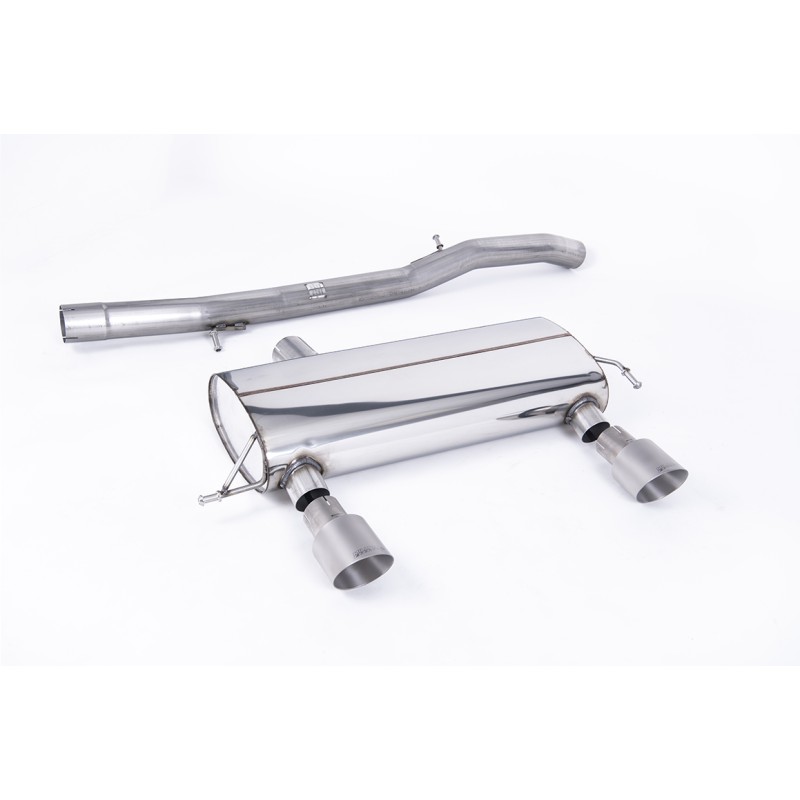 Audi TT MK1 225 Quattro - Non-Resonated (Louder) Cat-Back Race Exhaust System with Titanium GT100 Trims (For the 225 Model)