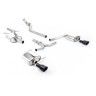 Audi A4 2.0 B8 S line (Manual) - Resonated (Quieter) Cat-Back Exhaust System with Dual-outlet Cerakote Black Trims