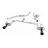 Audi A4 2.0 B8 (Tiptronic)/Audi A5 (Multitronic) S line - Cat-Back Exhaust System with Dual-outlet Cerakote Black Trims