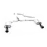 Audi A4 2.0 TDI B8/A5 S-line - Cat-Back Exhaust System with Cerakote Black Dual Outlet Trims