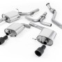 Audi A5 2.0 TFSI - Cat-Back Exhaust System with Cerakote Black Dual Outlet Trims