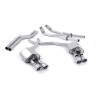 Audi S6 C7/S7 Sportback - Valved & Non-Resonated (Louder) Cat-Back Exhaust System with Polished Trims