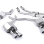 Audi S6 C7/S7 Sportback - Valved & Resonated (Quieter) Cat-Back Exhaust System with Polished Trims