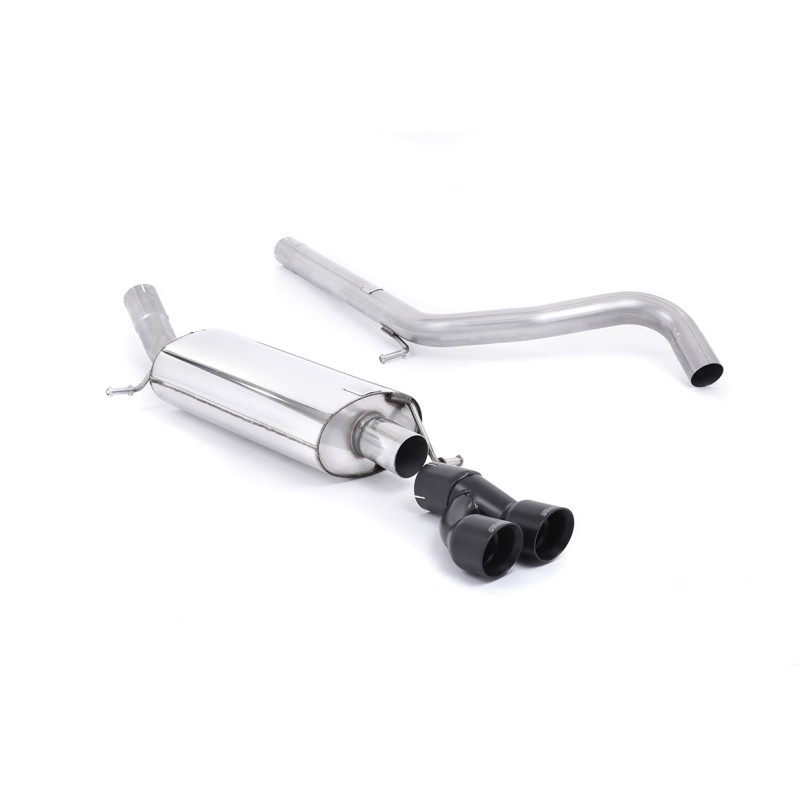 Audi A1 1.4 TFSI - Non-Resonated (Louder) Cat-Back Exhaust System with Cerakote Black Trims