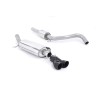 Audi A1 TFSI/VW Polo GTI 1.4 - Resonated (Quieter) Cat-Back Exhaust System with Cerakote Black Trims
