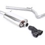 Audi A1 TFSI/VW Polo GTI 1.4 ACT/DSG - Non-Resonated (Louder) Cat-Back Exhaust System with Cerakote Black Trims