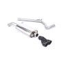 Audi A1 TFSI/VW Polo GTI 1.4 ACT/DSG - Non-Resonated (Louder) Cat-Back Exhaust System with Cerakote Black Trims