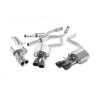 Audi S8 D4 Quattro - Resonated (Quieter) Cat-Back Exhaust System with Cerakote Black Trims