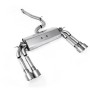 Audi S3 8V.2 - Non-Resonated (Louder) Cat-Back Exhaust System with Quad Round Titanium Trims