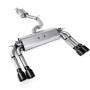 Audi S3 8V/V.2 - Resonated (Quieter) Cat-Back Exhaust System with Quad Round Cerakote Black Tips
