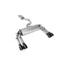 Audi S3 8V/V.2 - Resonated (Quieter) Cat-Back Exhaust System with Quad Round Cerakote Black Tips