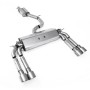 Audi S3 8V/V.2 - Resonated (Quieter) Cat-Back Exhaust System with Quad Round Titanium Trims