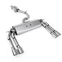 Audi S3 8V/V.2 - Resonated (Quieter) Cat-Back Exhaust System with Quad Oval Polished Trims