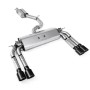 Audi S3 8V/V.2 - Resonated (Quieter) Cat-Back Exhaust System with Quad Oval Cerakote Black Trims