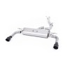 Audi A3 2.0 TFSI 8V (US only) - Non-Resonated (Louder) Cat-Back Exhaust System with Cerakote Black Trims