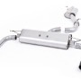 Audi A3 2.0 TFSI 8V (US only) - Resonated (Quieter) Cat-Back Exhaust System with Cerakote Black Trims