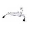 Audi A3 2.0 TFSI 8V (US only) - Resonated (Quieter) Cat-Back Exhaust System with Cerakote Black Trims