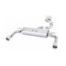 Audi A3 2.0 TFSI 8V (US only) - Resonated (Quieter) Cat-Back Exhaust System with Polished Trims