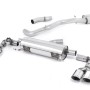 Audi S1 - Resonated (Quieter) Cat-Back Exhaust System with Quad Polished Oval Trims