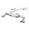 Audi S1 - Resonated (Quieter) Cat-Back Exhaust System with Quad Polished Oval Trims