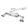 Audi S1 - Resonated (Quieter) Cat-Back Exhaust System with Quad Polished Round Trims