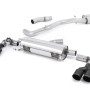 Audi S1 - Resonated (Quieter) Cat-Back Exhaust System with Quad Cerakote Black Round Trims