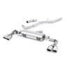 Audi S1 - Non-Resonated (Louder) Cat-Back Exhaust System with Quad Polished Oval Trims