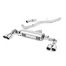 Audi S1 - Non-Resonated (Louder) Cat-Back Exhaust System with Quad Polished Round Trims