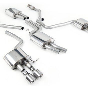 Audi SQ5 Supercharged - Cat-Back Exhaust System with Quad Polished Trims