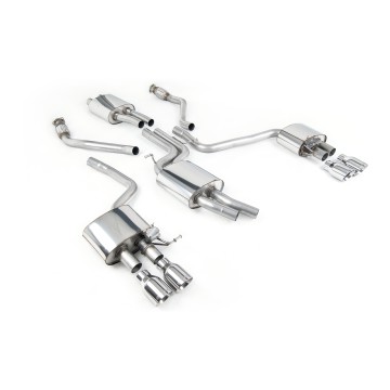 Audi SQ5 Supercharged - Cat-Back Exhaust System with Quad Polished Trims