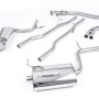 Audi A4 1.8T B6 Quattro - Non-Resonated (Louder) Cat-Back Exhaust System with 90mm GT90 trims