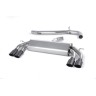 Audi S3 8V/8V.2 - Non-Valved & Non-Resonated Cat-Back Race Exhaust System (Louder) with Quad Oval Cerakote Black Trims